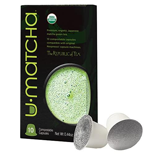 The Republic of Tea The Republic of Tea Organic UMatcha Green Tea Latte Capsule -Compatible Recyclable Pods (10 count)