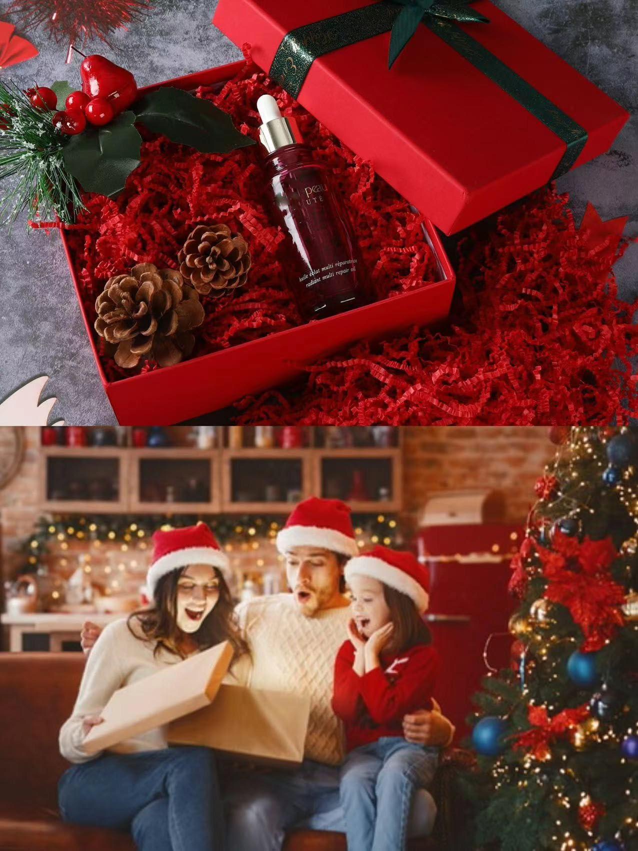 Cgzwxjin Cgzwxjin Light Champagne Crinkle Cut Paper Shred Filler (1/2 LB)Crinkle Paper for Gift Box, Shredded Paper Filler, Gift Basket Filler,Gift Wrapping