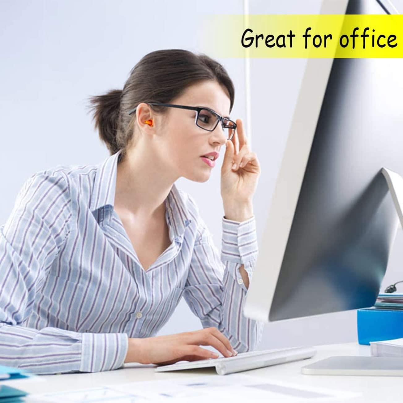 Noinkoti Earplugs for Sleeping Noise Cancelling Reusable Silicone Ear Plugs Suitable for Swimming Travel Snoring Airplanes Study Work Noisy Places8Pairs