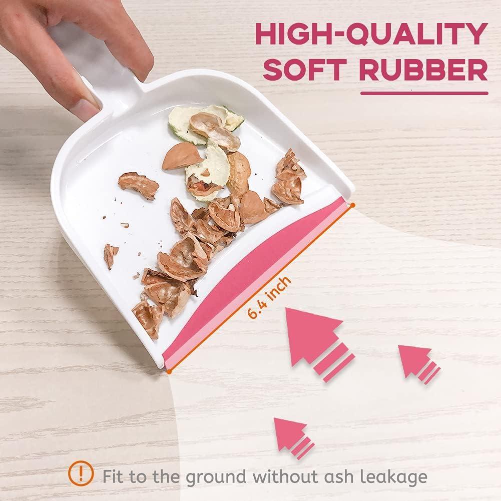 WDDBHSKN Broom Dustpan Brush Small Dust pan : Mini Broom and Dustpan Set Small Dust pan and Brush Set Whisk Broom and Dustpan Set Small Broom and Dust pan Set for Desk, Home,Tent,Small Dust pan (Gray 3pcs)