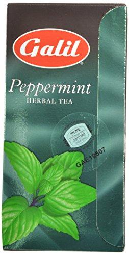 Galil Peppermint Herbal Tea | 20\' Tea Bags | 1.41 oz | Galil Pack of 1