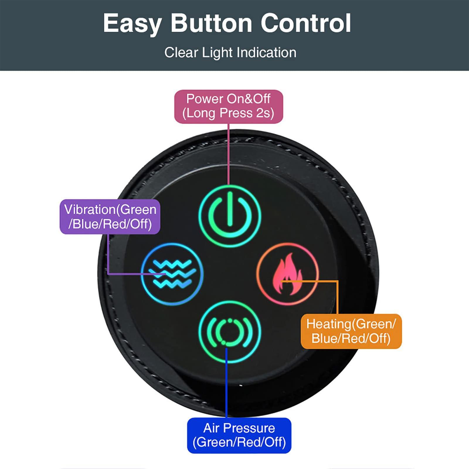 IxapA Smart Ankle Massage, Electric Vibration Hot Compress Heating Brace Ankle Massage Foot Massage, for Injury Joint Recovery, Pain Fatigue Relief
