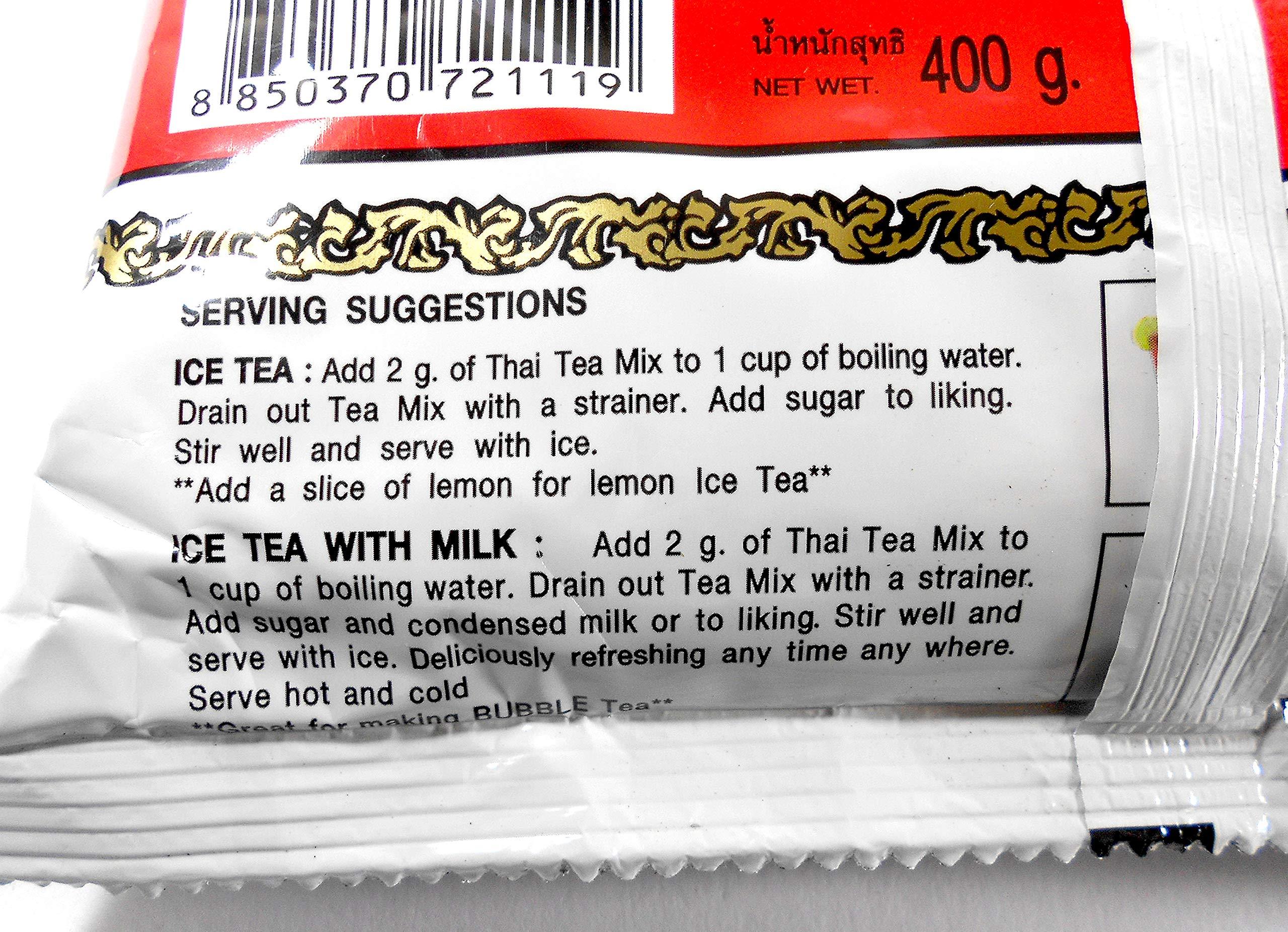 Number-One 1 Bag of Number One Thai Tea 400g + 1 Bag of Number One Thai Tea Extra Gold 400g (Thai Tea Extra Gold)