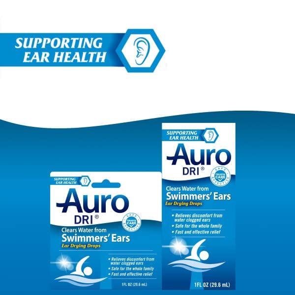 Auro-Dri Auro Dri Swimmer\'s Ear Drying Drops, Fast Relief, 1 fl oz. (Pack of 2)