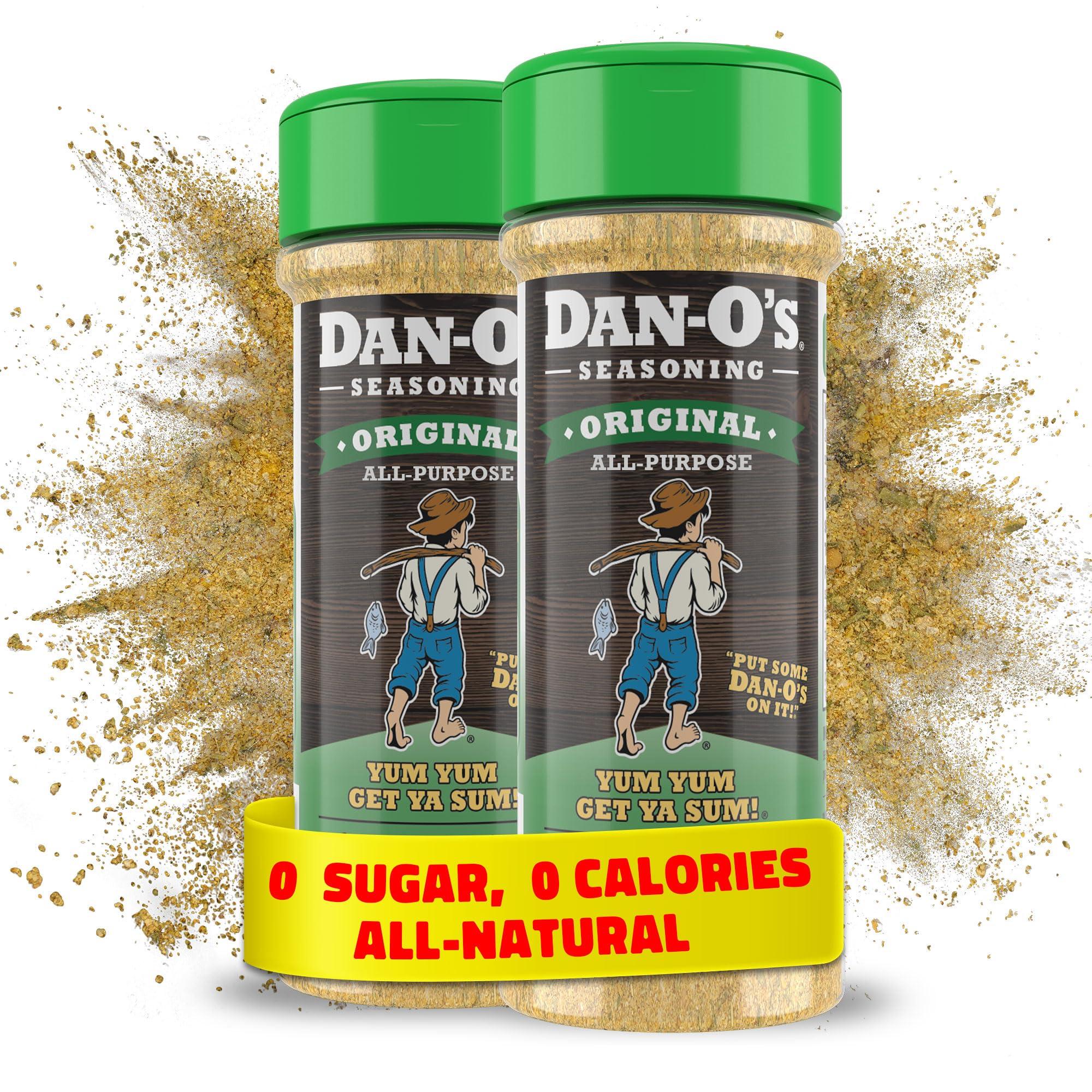 Dan-O\'s Dan-O\'s Original Seasoning - for Chicken, Meats, Veggies - Savory - All-Purpose, All-natural, 0 Sugar, 0 Calorie Seasoning for Cooking Anything for Dantastic Flavor - Online Exclusive (2.5 oz) 2 Pack