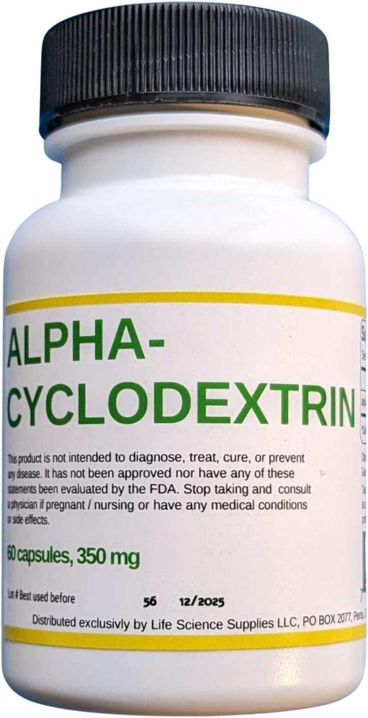 Albochemicals Albochemicals Alpha Cyclodextrin Capsules, Pack of 2 x 60 ct, (120 Capsules Total)