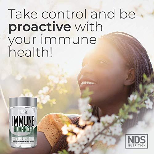 FitLife Brands NDS Nutrition Advanced Immune Booster – Comprehensive Immune Support Supplement for Adults with Elderberry, Vitamin C, Vitamin D, Zinc and 5 Billion CFU Probiotic - Herbal Immune Defense (90 Capsules)