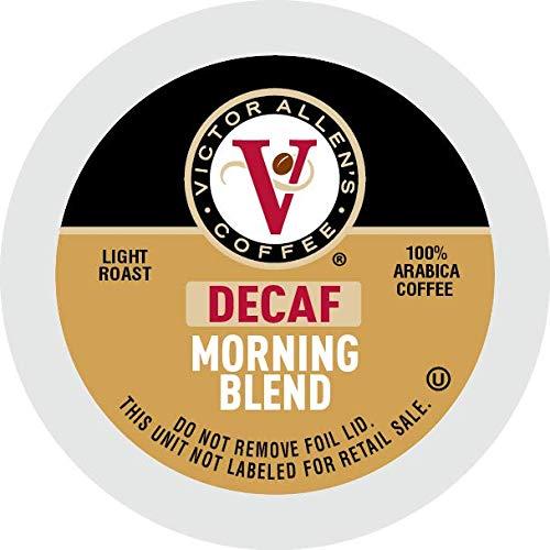 Victor Allen Victor Allen\'s Coffee Morning Blend and Decaf Morning Blend Coffee Pods for Keurig (80 Count)