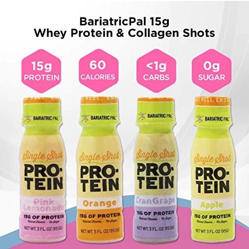 BariatricPal BariatricPal 15g Ready-To-Drink Whey Protein & Collagen Shots - Orange (48 Bottles)