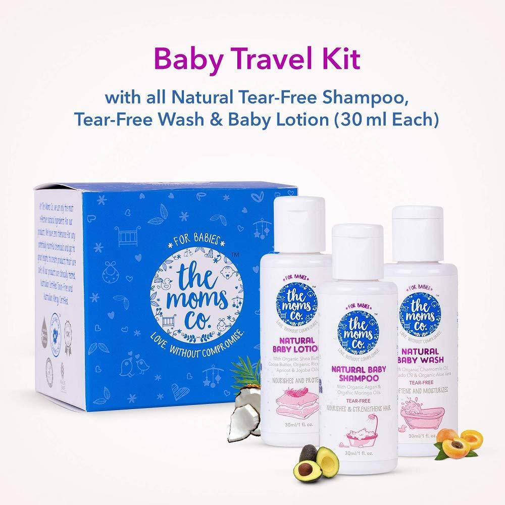The Moms Co. The Moms Co. Travel Kit for Baby with Shampoo (30 ml), Wash (30 ml) and Lotion (30 ml)