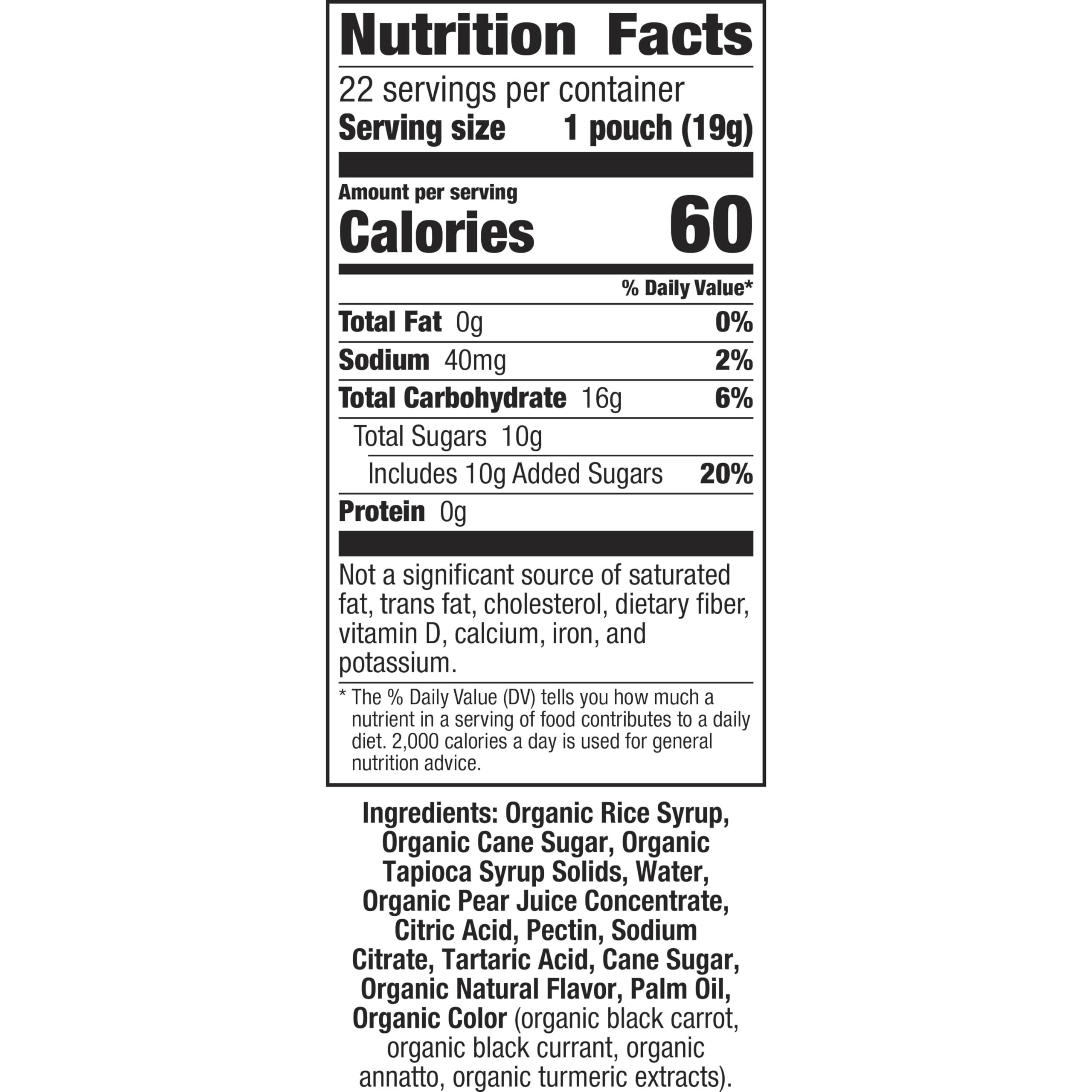 Annies Annie\'s Sour Bunnies Fruit Flavored Snacks, Cherry, Lemon & Orange Flavors, Made With Organic Fruit Juice, Value Pack, 15.4 oz