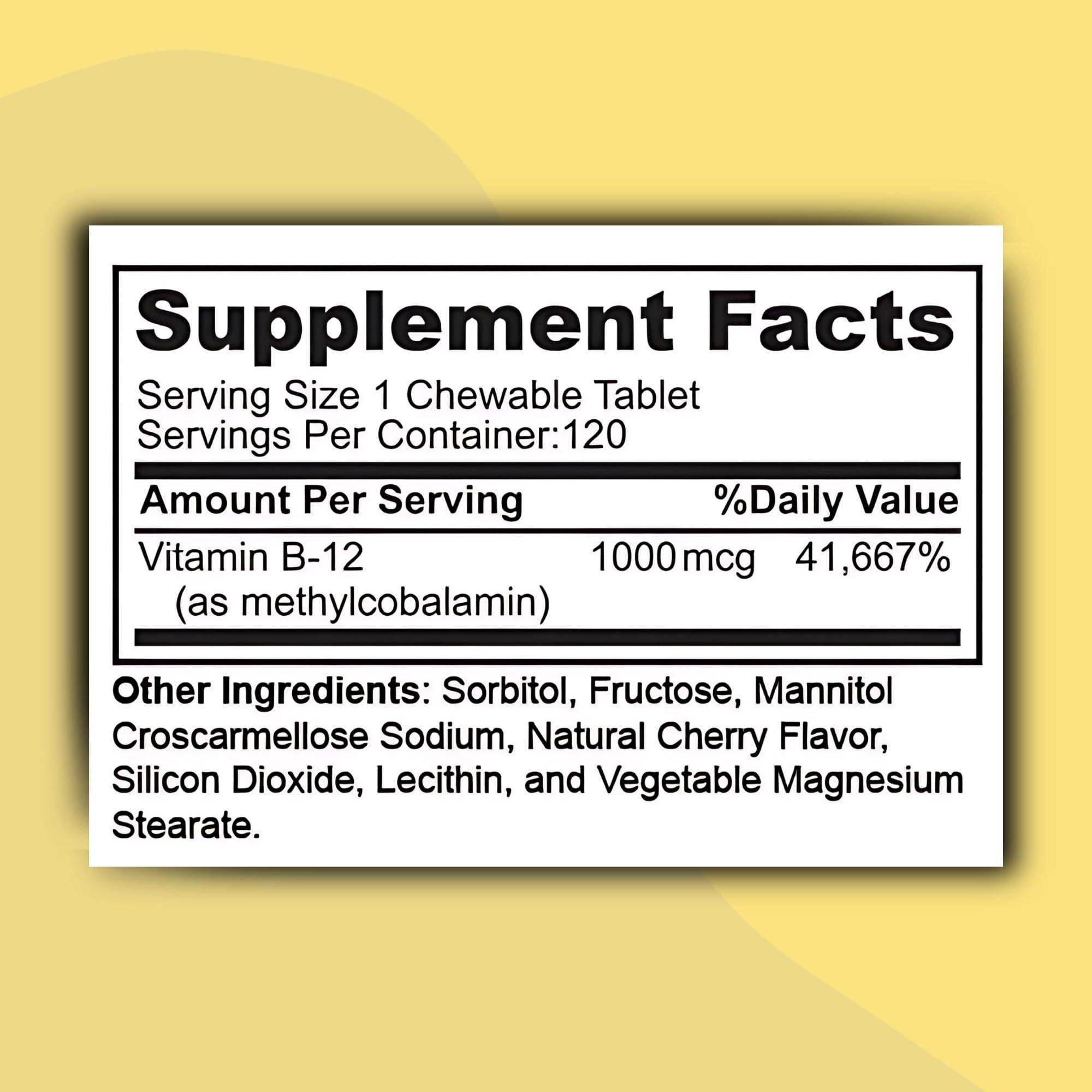 Zaytun Vitamins Zaytun Halal Vitamin B12 1000mcg, Promotes Energy Production, Metabolism and Healthy Nervous System - Vegetarians and Vegans Formula - Dairy-Free - 4 Months Supply - Made in USA