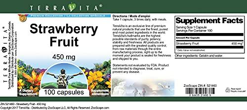 TerraVita Strawberry Fruit - 450 mg (100 Capsules, ZIN: 521460) - 3 Pack