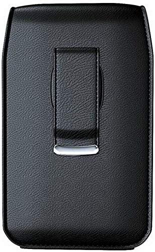 SNK WIRELESS Classic Premium Pouch Case with Belt Clip for Freestyle Libre 2 (Continuous Glucose Monitors) (V1-Black)