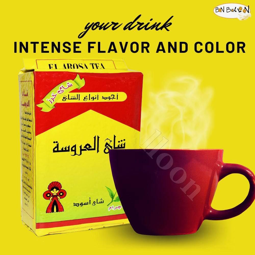 El Arosa AlArousa Kenyan Black Tea Kharaz Al Arousa El Arosa ElArosa Natural Broken Pekoe Daily Fresh Teas Cup (3.52 oz / 100 gm) Natural Traditional Arabian Strong Rich Pure