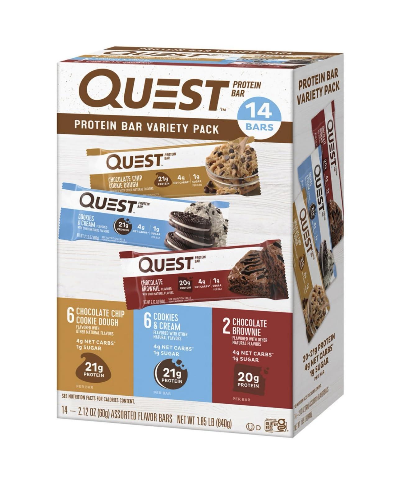 Quest Nutrition Quest Nutrition Quest Protein Powder pLYUyIP Milkshake Single Serve Pouches Chocolate Milkshake/Salted Caramel 12 Count Total