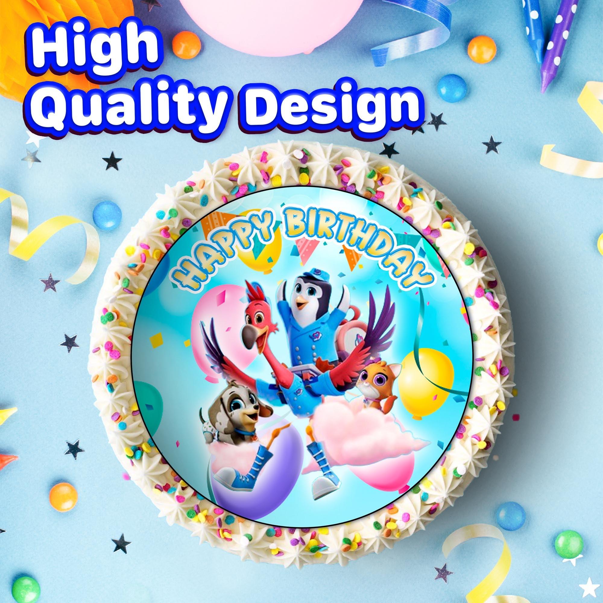 ENDLESS CHOICES 7.5x Inch Edible Cake Toppers Tots Themed Birthday Party Collection of Edible Cake Decorations