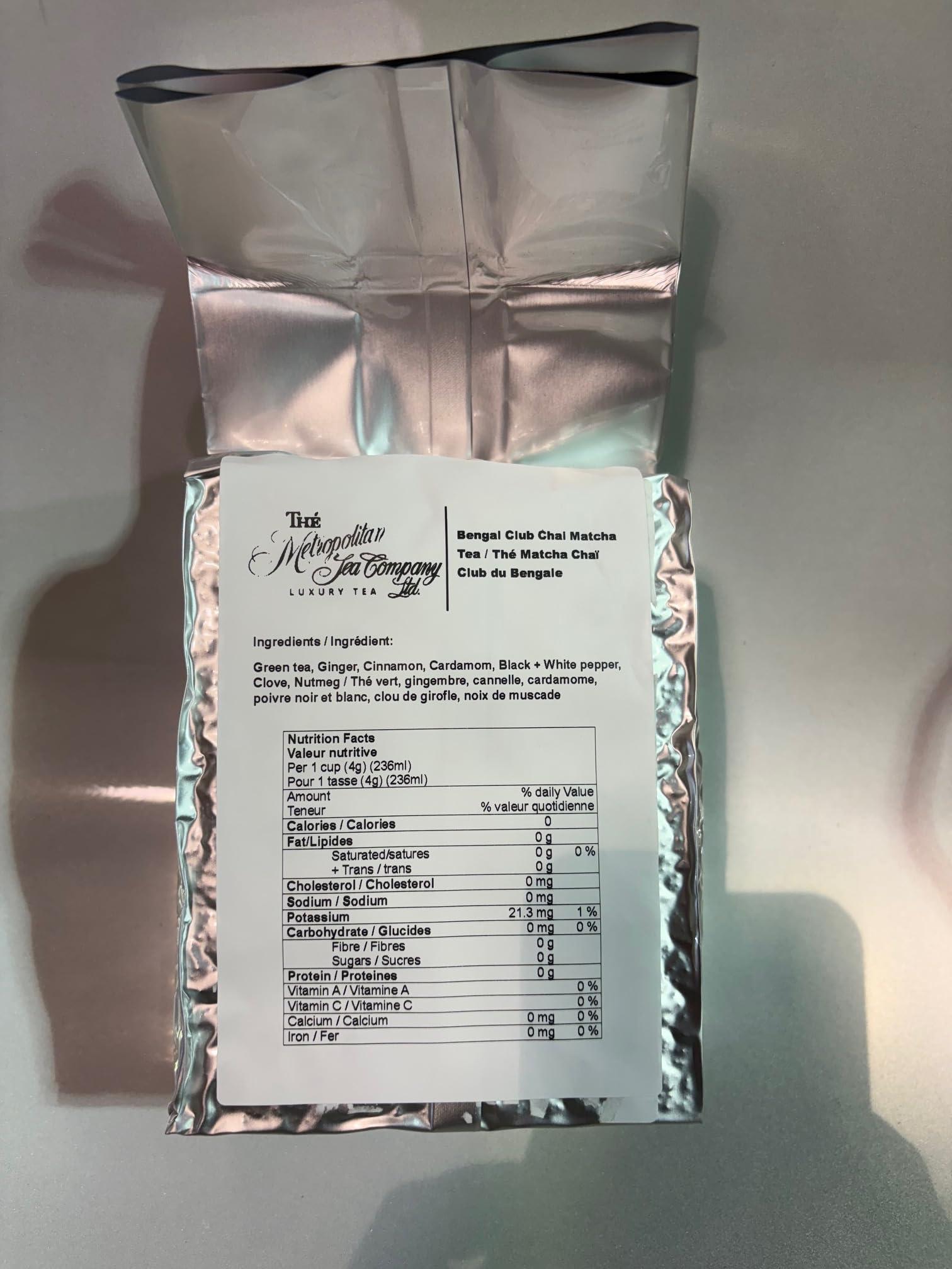 The Metropolitan Tea Company The Metropolitan Tea Company Bengal Club Chai Matcha Tea 200g / 0.44lbs