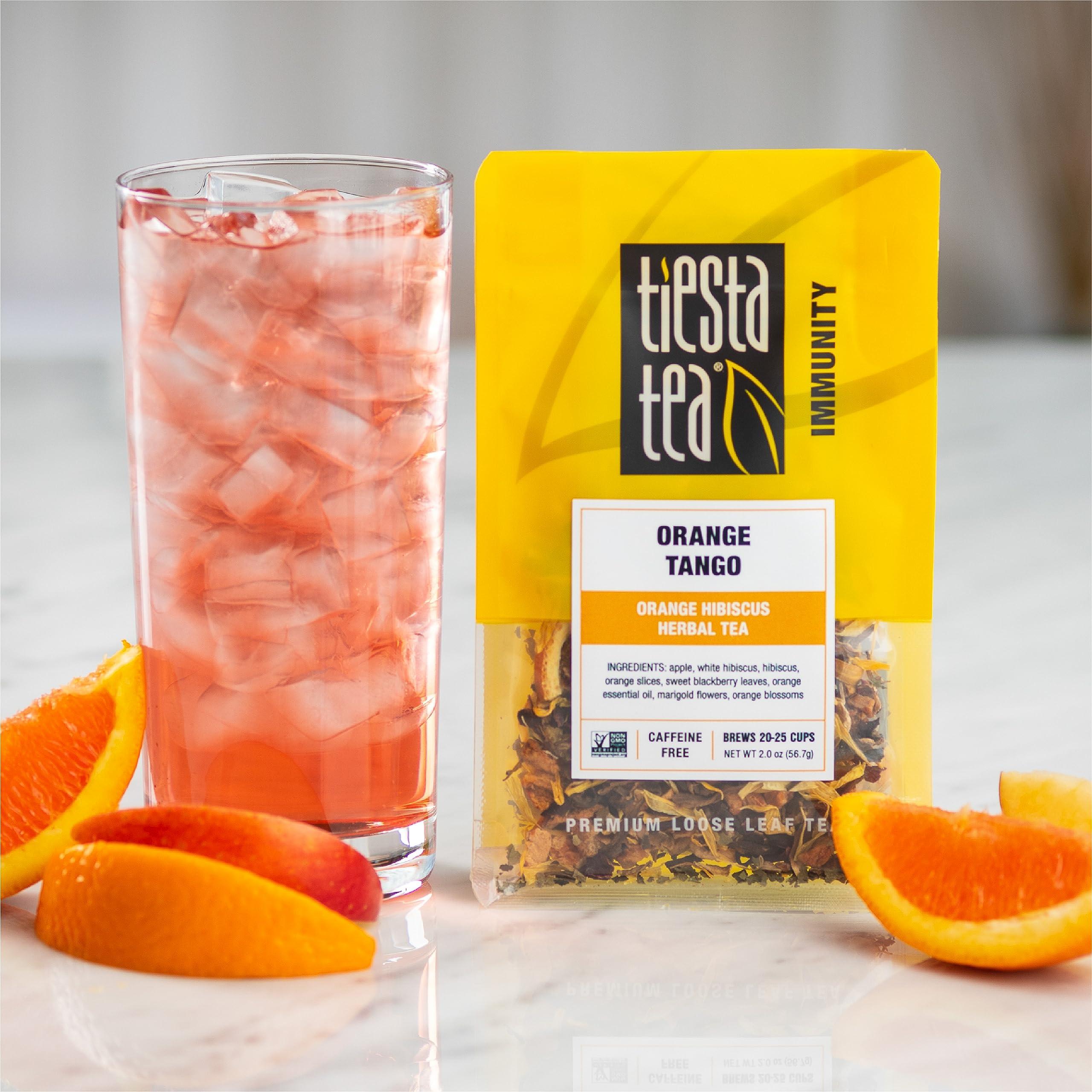 Tiesta Tea Tiesta Tea - Orange Tango | Orange Hibiscus Herbal Tea | Premium Loose Leaf Tea Blend | Non-Caffeinated Fruit Tea | Make Hot or Iced & Up to 25 Cups | Made w/Natural Ingredients, 2oz Resealable Pouch