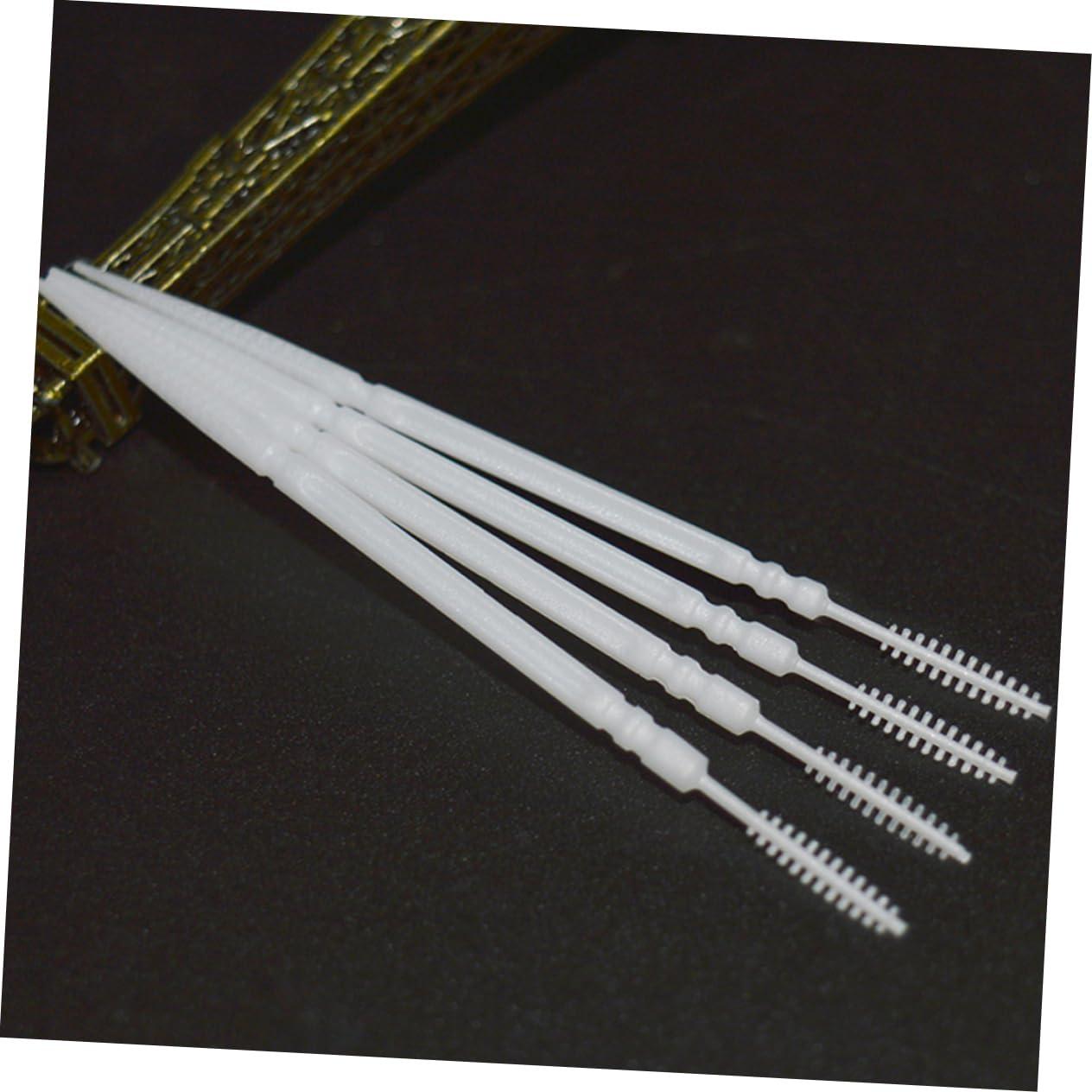 Healvian Healvian 1100pcs Brush Picks Brushless Toothpicks Dual Ended Tooth Pick Gumballs Toothpick Floss Tooth Floss Cleaning Gadgets for Teeth Toothpick Brush Toothbrush Boy Toothpicks White