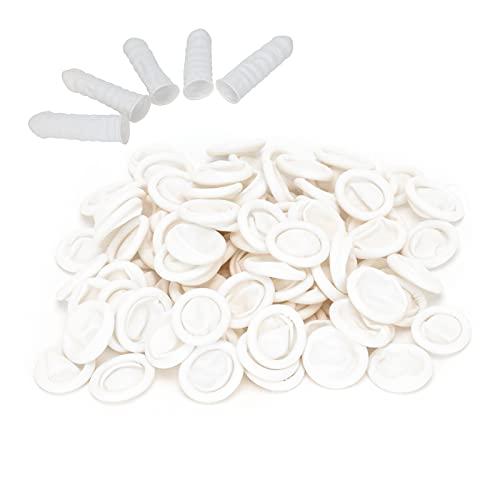 01 Finger Cover, AntiStatic Waterproof NonSlip Latex Finger Cots Convinient 100pcs for Nail Art for Making DIY Jewelry