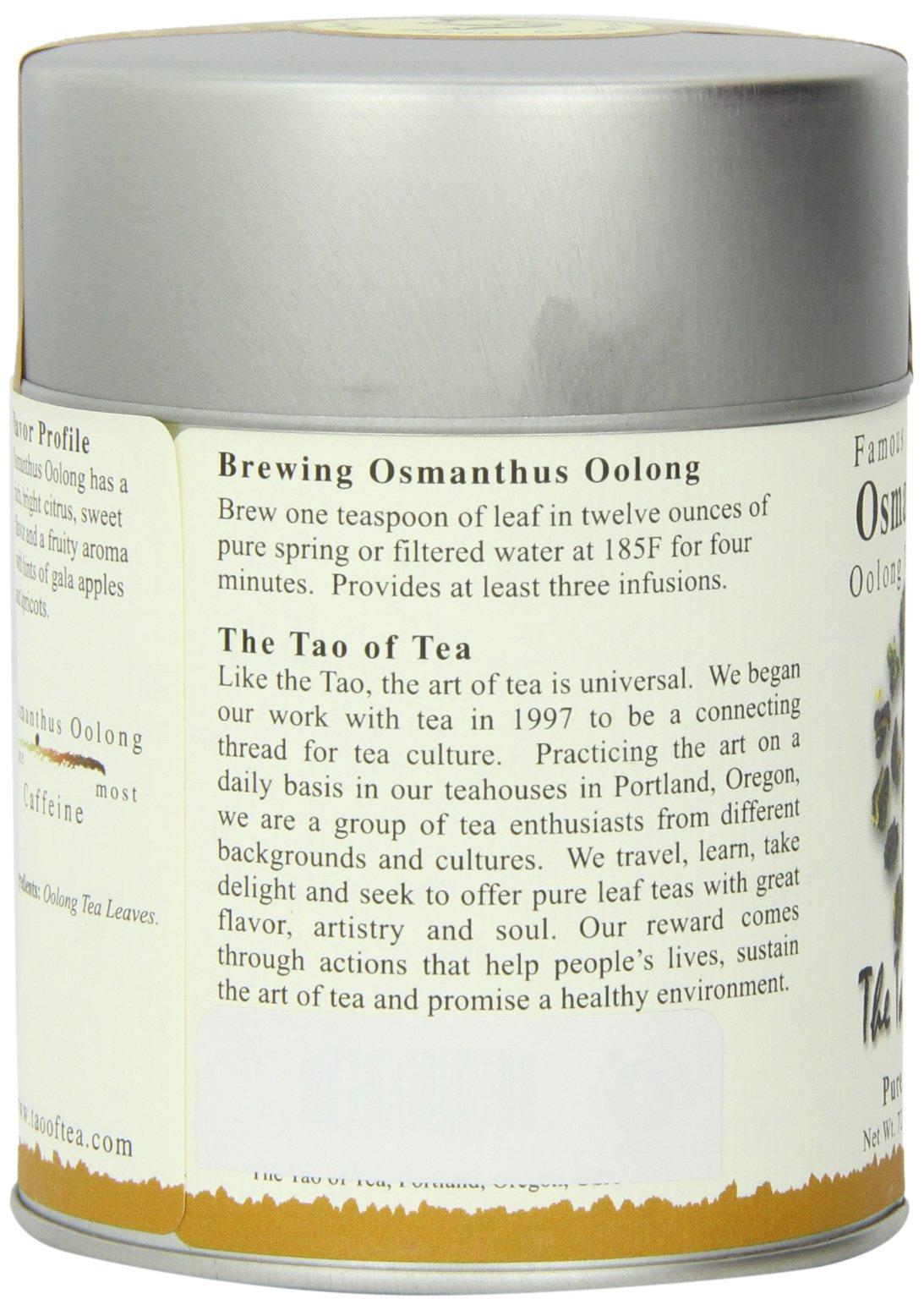 The Tao of Tea The Tao of Tea, Osmanthus Oolong Tea, Loose Leaf, 2.5-Ounce Tins (Pack of 3)