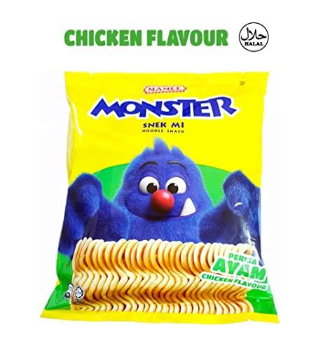 Malaysia Mamee Monster Noodles Snacks 30 Packs x 25g ( Chicken Flavor )