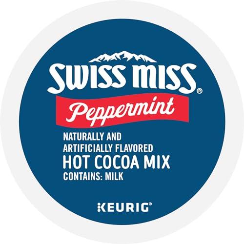 Swiss Miss Swiss Miss Peppermint Hot Cocoa, Keurig Single-Serve K-Cup Pods, 10 Count
