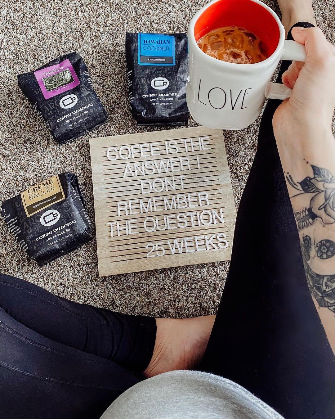 Coffee Beanery Vanilla Bean Flavored Coffee, Specialty Arabica Coffee, Medium Roast, 3LB, Fine