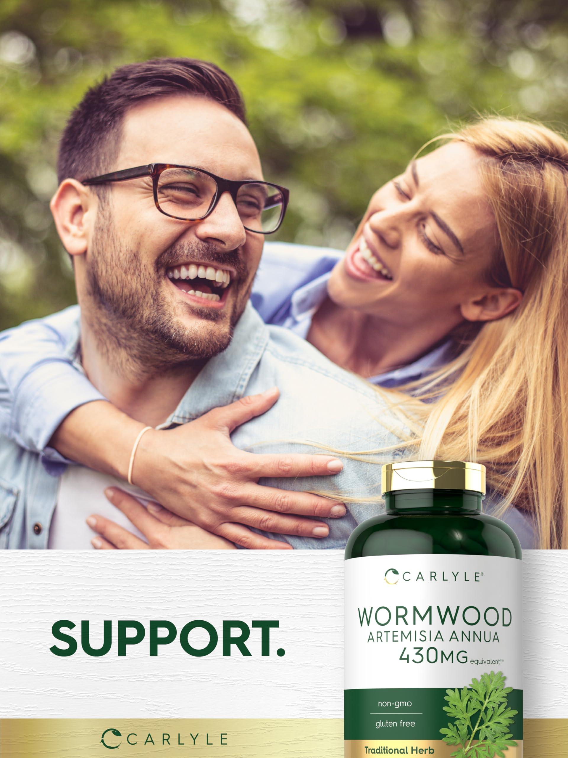 Carlyle Carlyle Wormwood Capsules 430mg | Artemisia Annua Herb | 200 Count | Non-GMO & Gluten Free Supplement