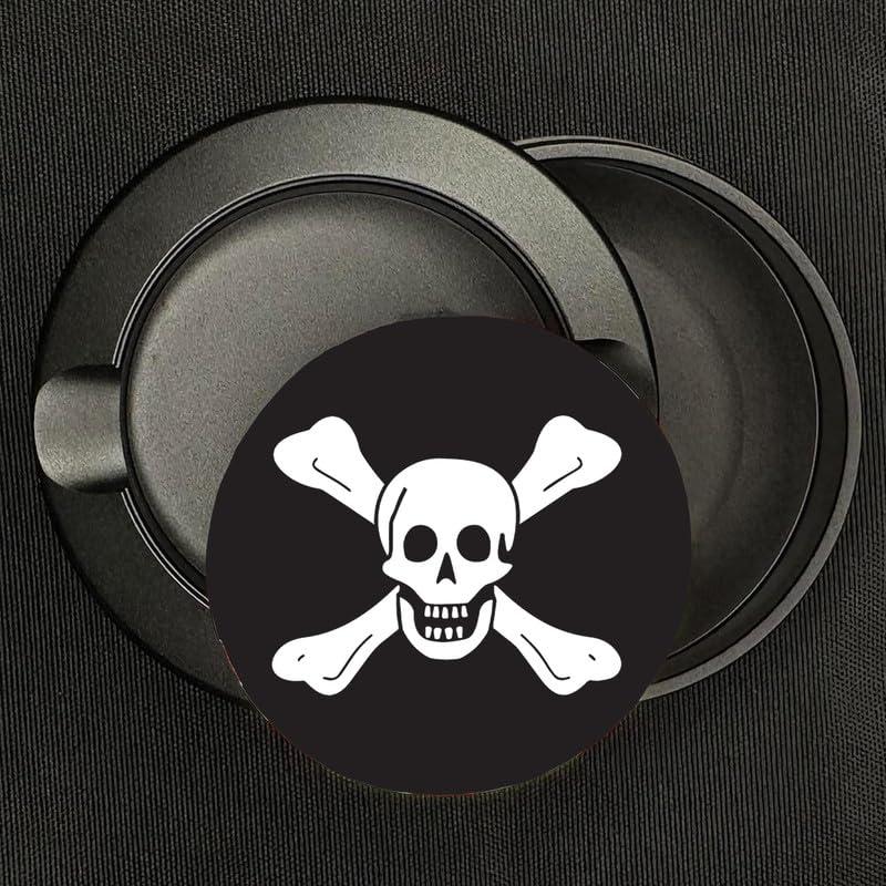 Brotherhood Metal Zyn Container | Metal Zyn Holder | Zyn Metal Can | Metal Container for Zyn|Metal Zyn Pouch Cans | Pirate Flags Pirates Booty | Metal Zyn Pouch | Pirate Richard Morley Skull and Crossbones