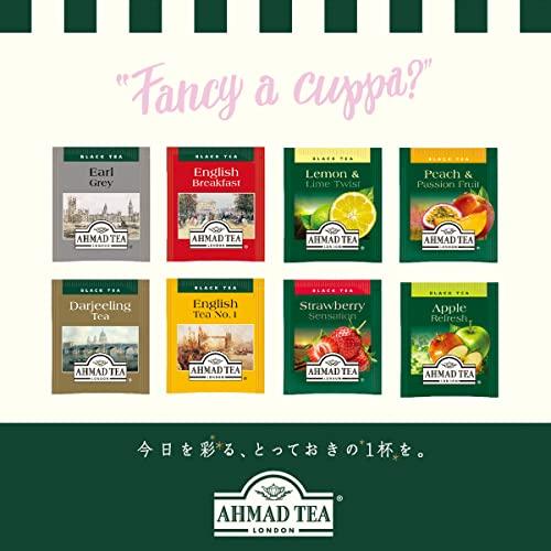 Ahmed food Ahmad Tea Black Tea, Classic Selection Pack Teabags, 4 Teas Earl Grey, English No.1, Darjeeling, & English Breakfast, 20 ct Teabags (Pack of 1) - Caffeinated & Sugar-Free