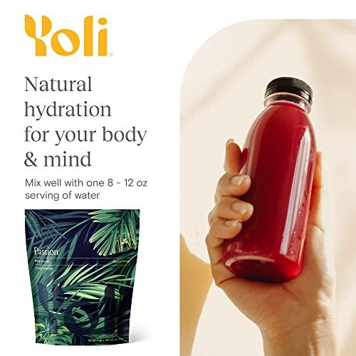 Yoli Yoli Passion Energy Drink Powder Mix - Natural Energy Drink Mix for Endurance and Stamina, Bulk 90 Servings - Pina Colada Flavor