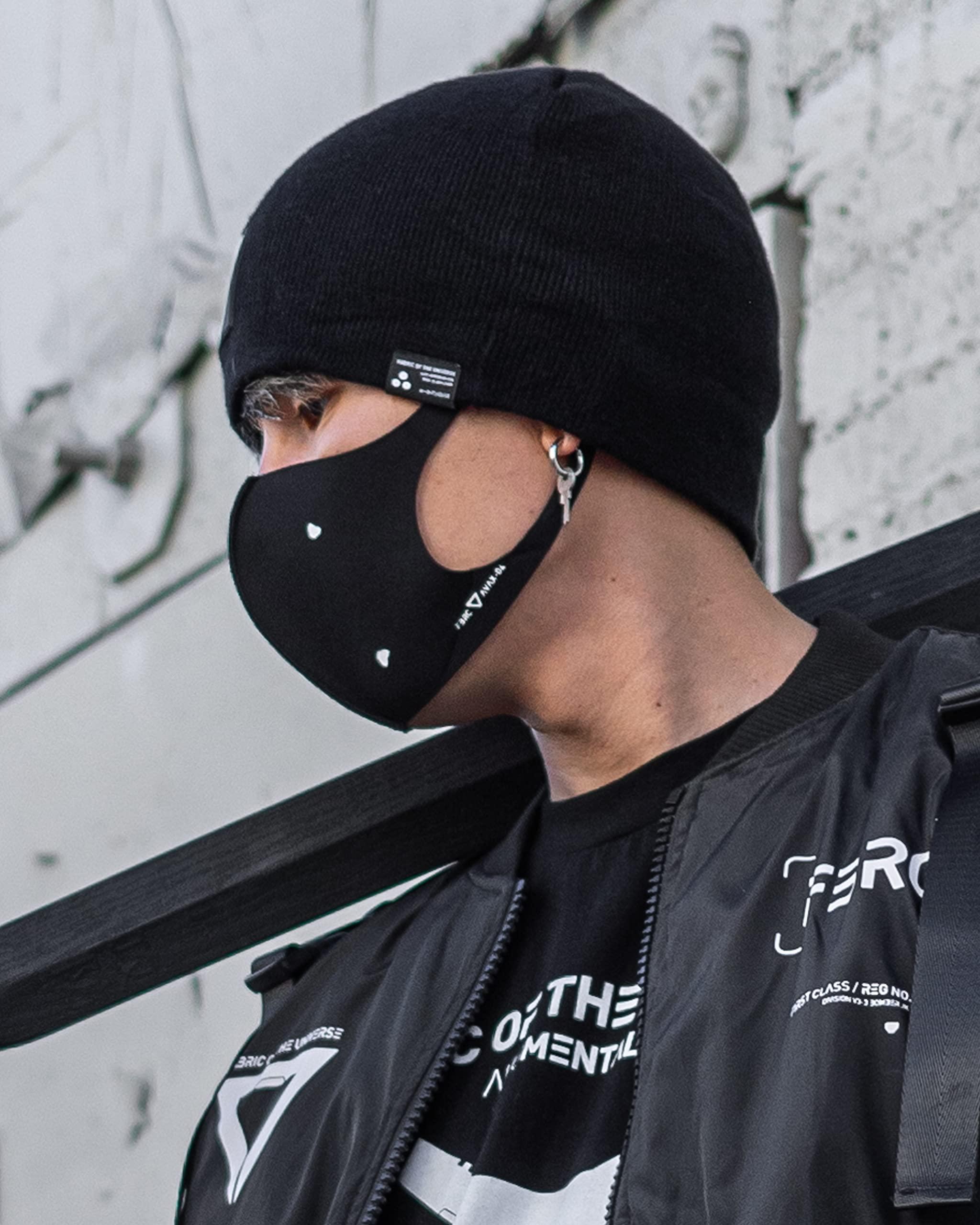 Fabric of the Universe Fabric of the Universe Techwear Graphics Neoprene Face Mask (AVAX-04, Large)