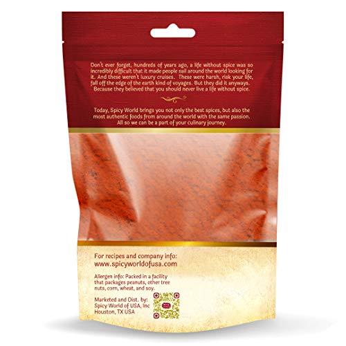 Spicy World Kashmiri Chili Powder | 14 oz resealable bag | All Natural Deggi Mirch powder | by Spicy World