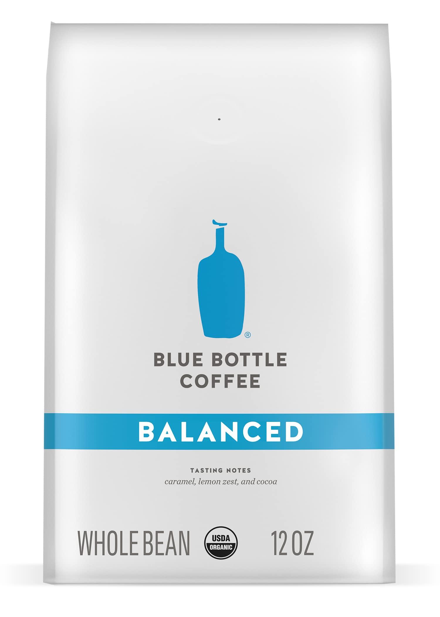 Blue Bottle Coffee Blue Bottle Whole Bean Organic Coffee, Balanced, Medium Roast, 12 Ounce bag (Pack of 1)