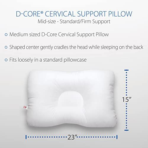 Core Products Core Products D-Core Cervical Support Pillow, Standard Firm, Midsize
