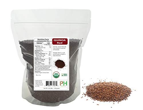 PRIMAL HARVEST Organic Whole Grain Royal Quinoa Red no-GMO Gluten Free Bulk (2LB)