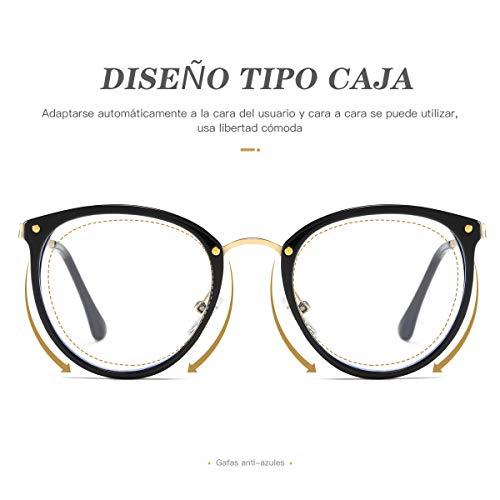 Hilbalm Hilbalm (3 Pack Blue Light Blocking Glasses Women and Man Computer Eyeglasses Metal Frame Glasses (Black, leopard, pink)