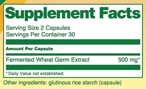 CellFend Fermented Wheat Germ Extract - Cellular Health - Autophagy Inducer - Potent 30:1 Extract - 60 Vegan Capsules (500mg)