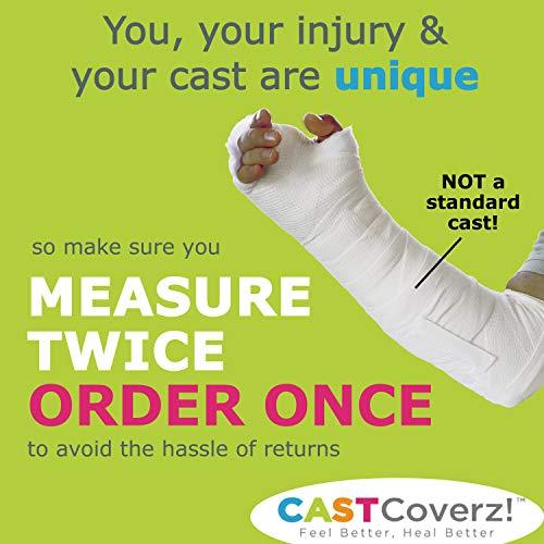CastCoverz! CastCoverz! Designer Arm Cast Cover - Black - Small Short: 7" Length X 7" Circumference - Removable and Washable - Made in USA
