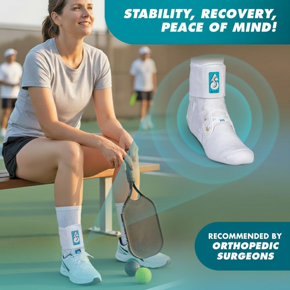 Med Spec Med Spec ASO Ankle Stabilizer, White, X-Large