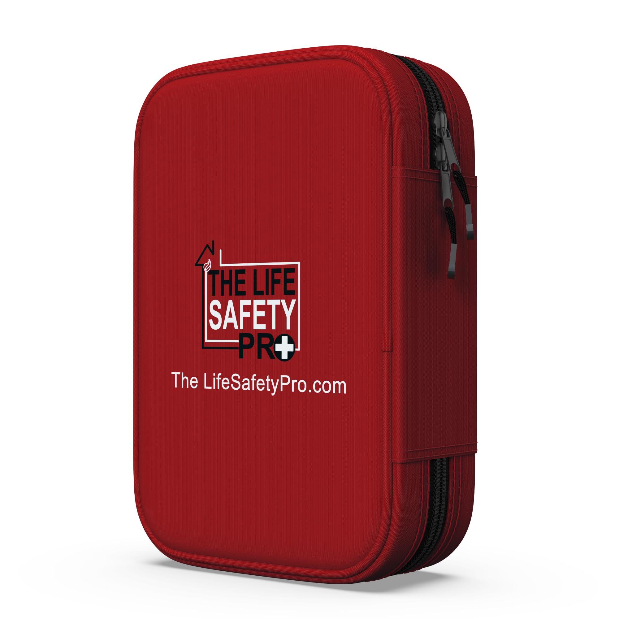 The Life Safety Pro Small, First Aid and CPR Kit for children, toddler, and kids. Large Variety of Bandages to fit your childs injuries. Perfect travel first aid kit, Diaper Bag, Backpack, Car, and More. Quick and Effect