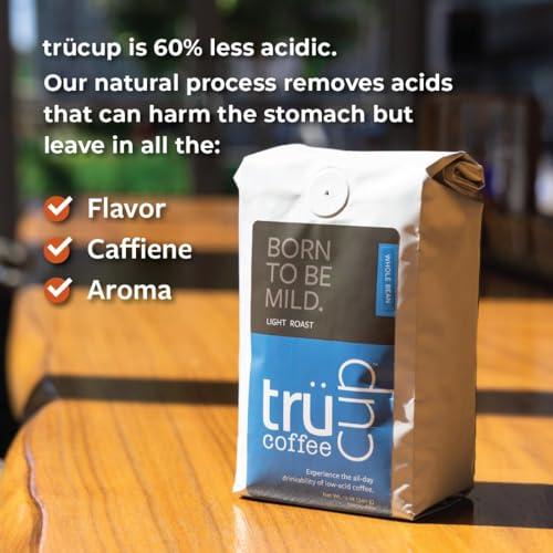 TRUCUP trcup Low-Acid Light Roast Coffee (5 lb, Whole Bean)