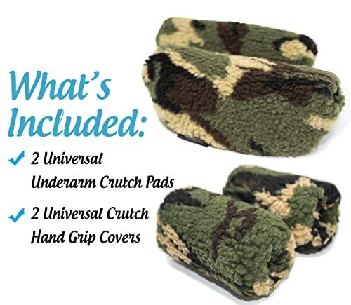 Crutch Comfort Crutch Comfort Deluxe Soft Fleece & Foam Crutch Accessory Set (Camo)