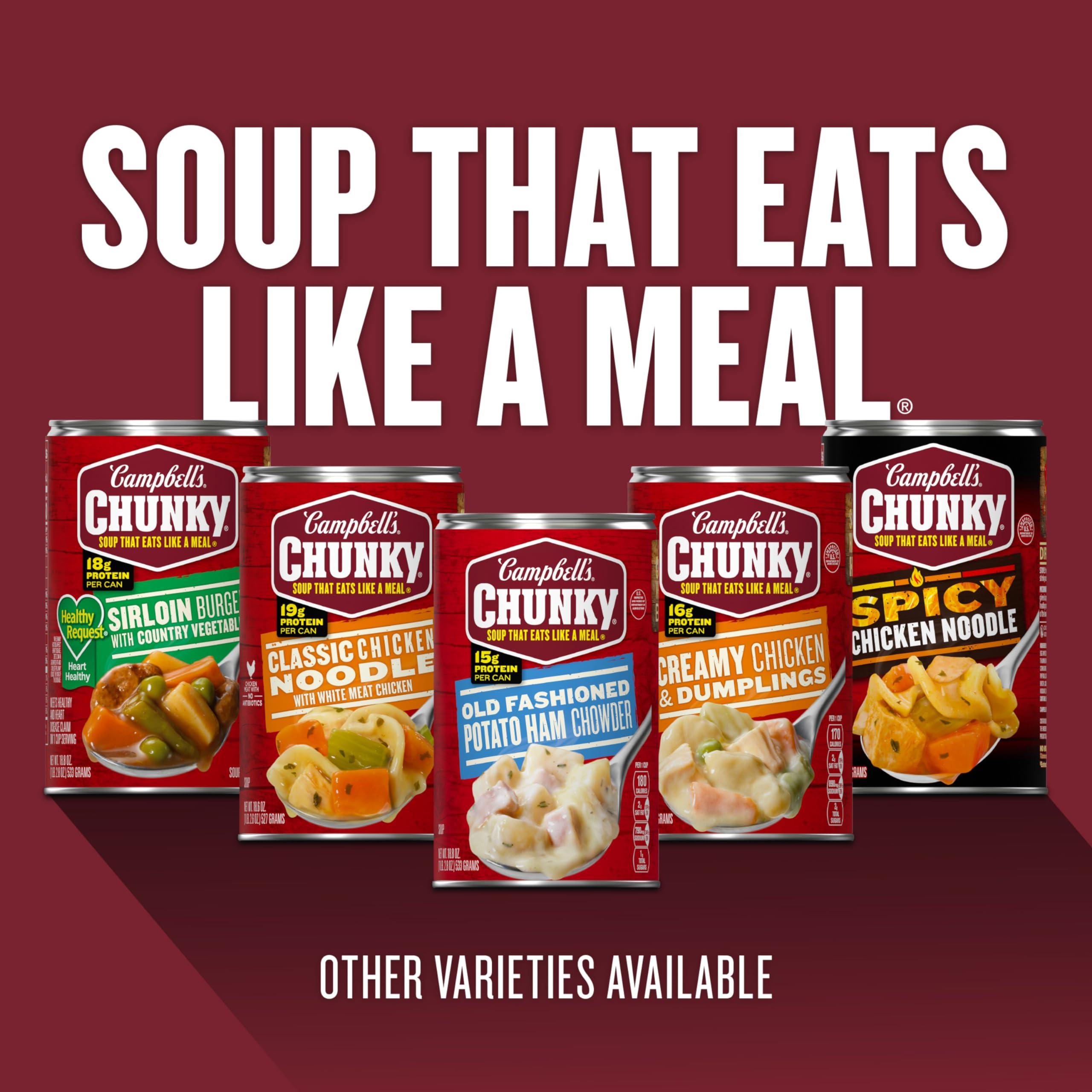 Campbell\'s Campbell\'s Chunky Soup, Chicken Corn Chowder Soup, 18.8 Oz Can (Pack of 4)