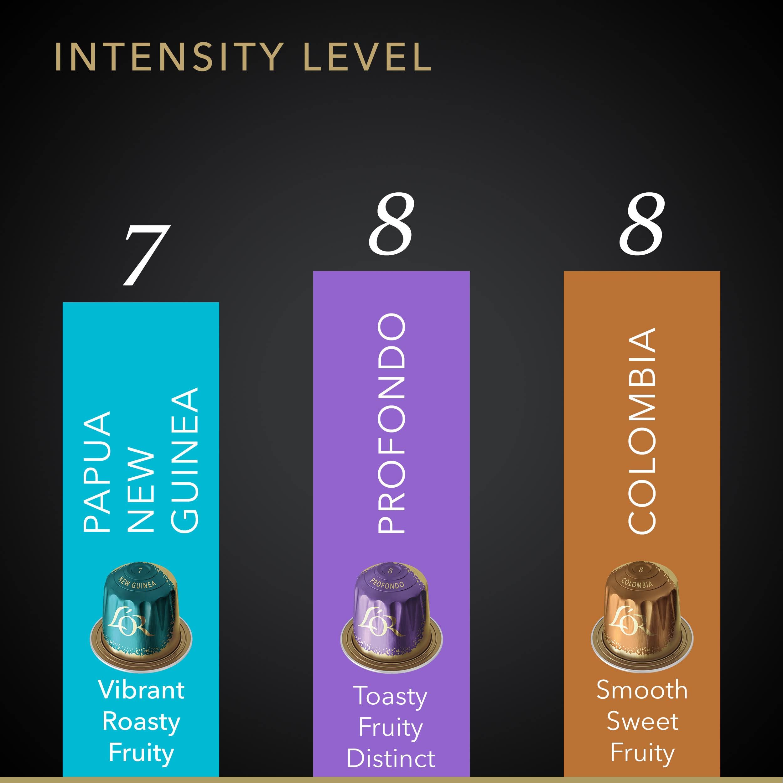 L\'OR L\'OR Espresso Capsules, 50 Count Mild Variety Pack, Single-Serve Aluminum Coffee Capsules Compatible with the LOR BARISTA System & Nespresso Original Machines