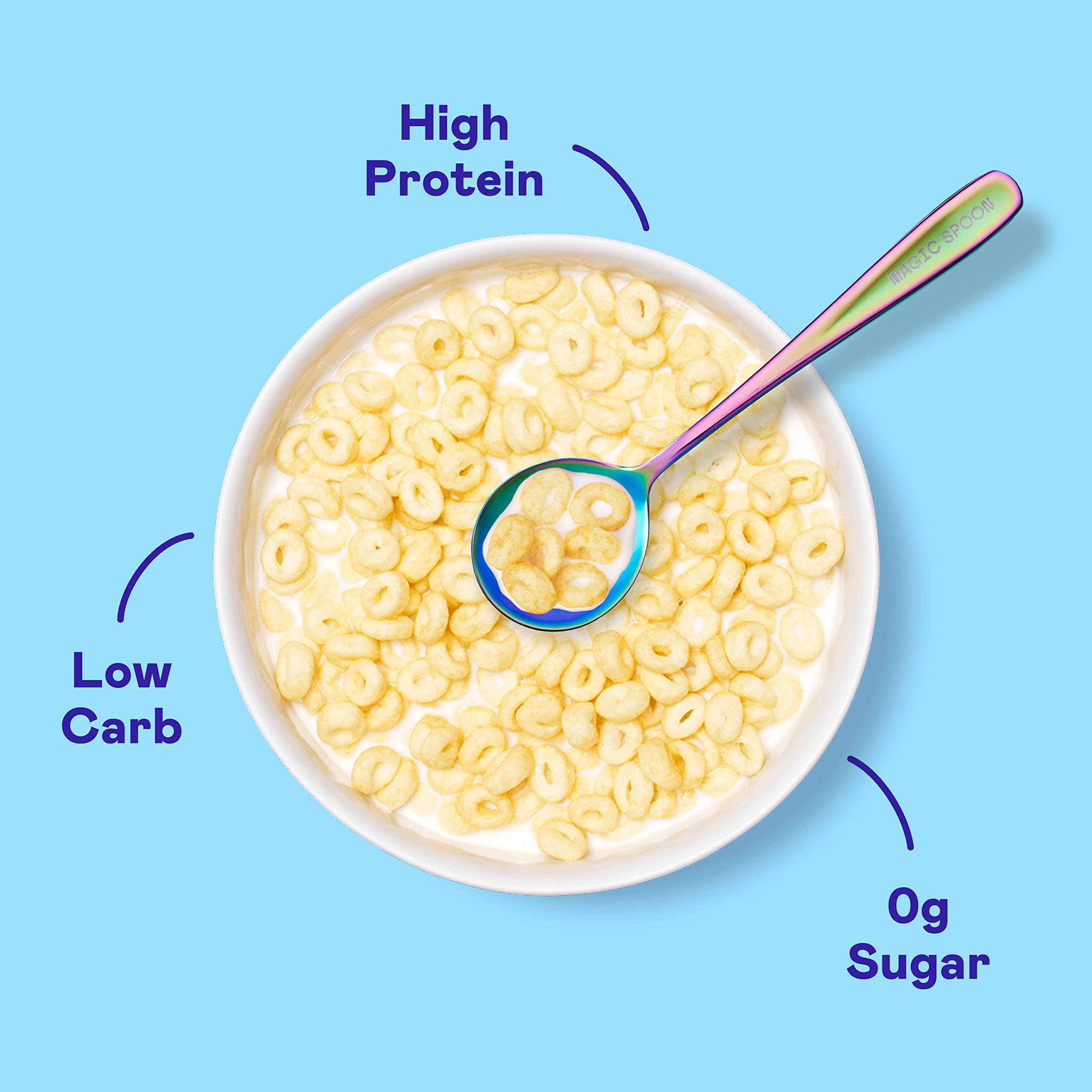Magic Spoon Magic Spoon Cereal: Fruity 4-Pack & Frosted 4-Pack I Keto & Gluten and Grain Free Lifestyle