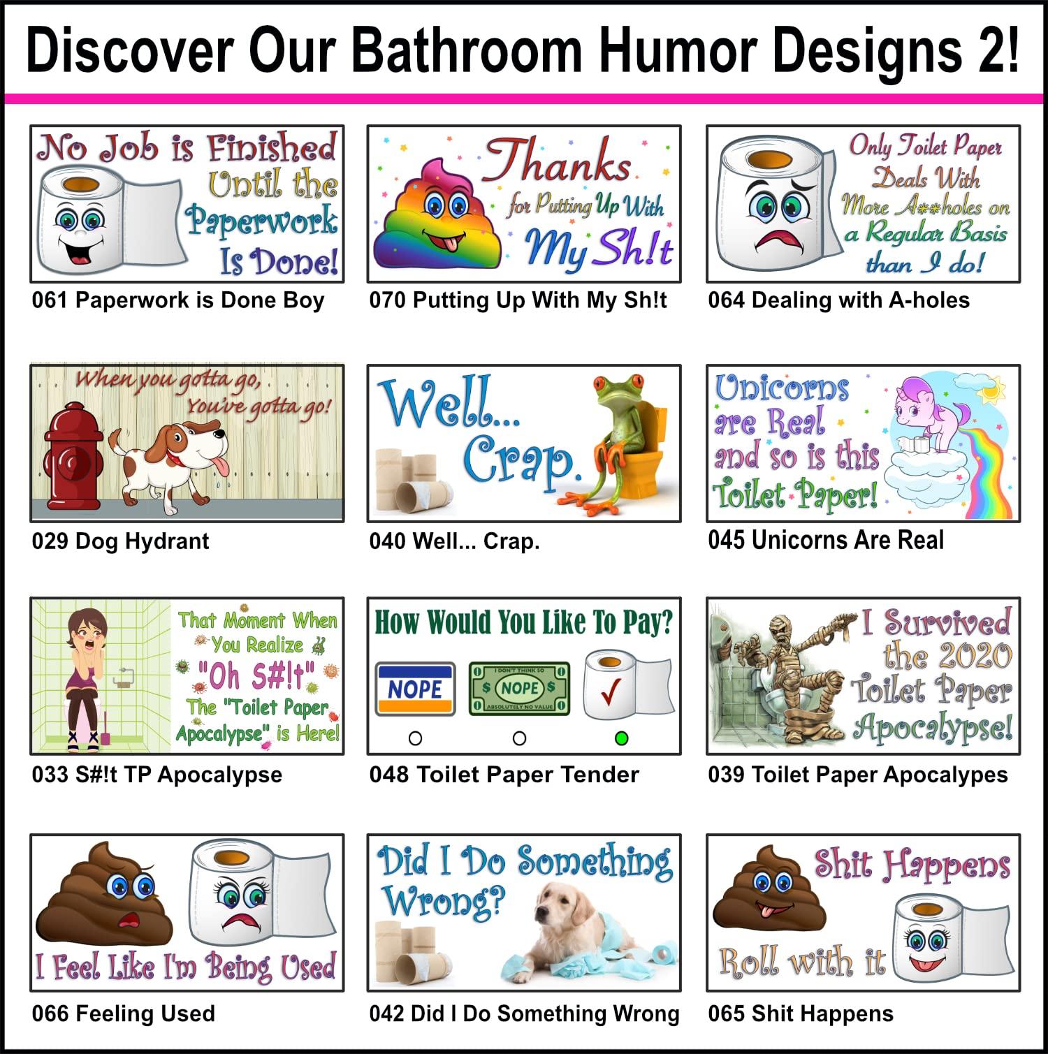 Gotta Tinkle! Packable Toilet Paper Rolls | Travel-Size Protective Dispensers | Coreless & Biodegradable | Hunting, Camo & Military (3-Pack) (319 Eagle with American Flag)