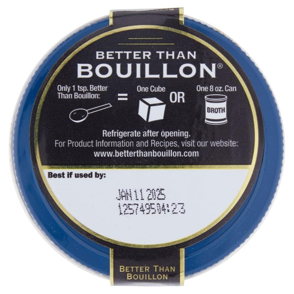 Better Than Bouillon Better Than Bouillon Reduced Sodium Roasted Chicken Base, Made with Seasoned Roasted Chicken & Less Sodium, 38 Servings Per Jar 8 Ounce (Pack of 4)